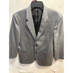 Theory Mens Grey Two Button Blazer Sport Coat 40S